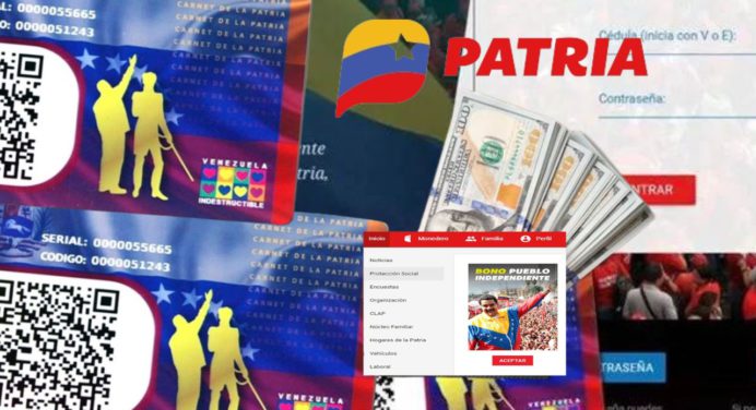 Suma a tu billetera digital un nuevo BONO PATRIA