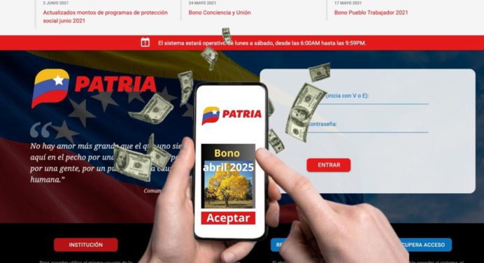 ¡Tienes chance! Un pago en PATRIA sigue activo hoy