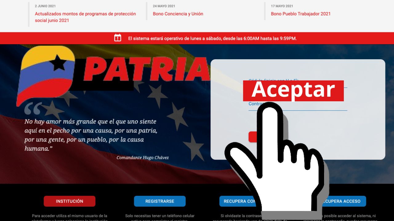 Entrega PATRIA con incremento
