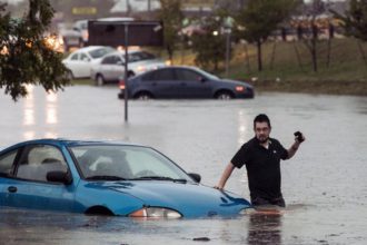 Intensas tormentas en Texas