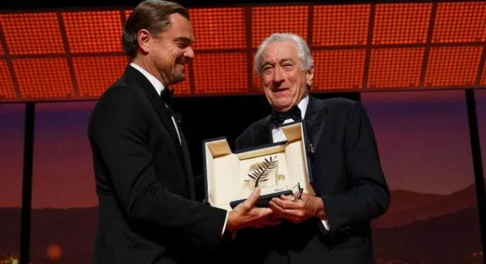 Robert de Niro recibió la Palma de Oro del festival de Cannes