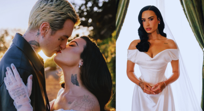 Se casó la actriz y cantante Demi Lovato