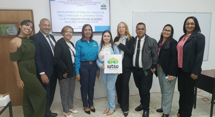 Estudiantes del Iutso Maturín presentaron con éxito pasantías de Idiomas mención Inglés