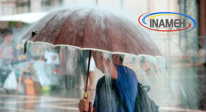 Precipitaciones de gran intensidad con descargas eléctricas en estos estados del país