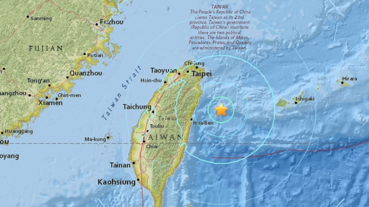 costa este de Taiwán