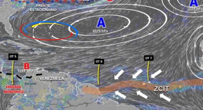 Se acerca la onda tropical n°6, mientras siguen las lluvias con descargas eléctricas