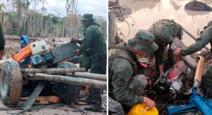 Minería ilegal en Amazonas: Autoridades desmantelan campamento operativo