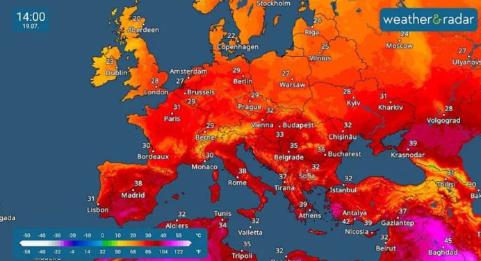 Ola de calor en Europa provoca temperaturas extremas de más de 40º