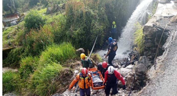 Padre e hijo fallecieron arrastrados por el agua de una quebrada en Timotes