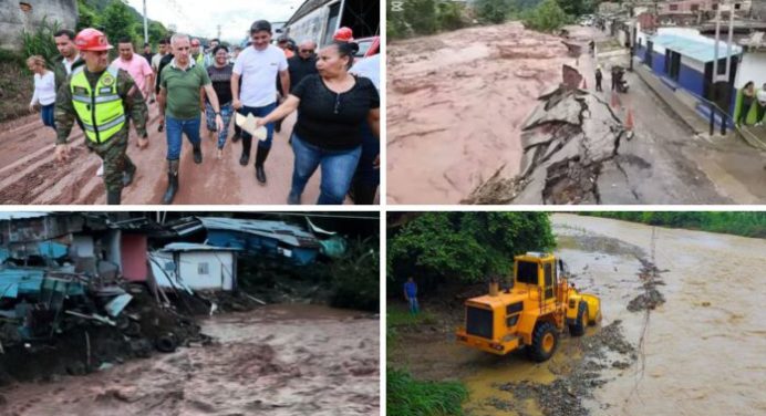 Colapsaron 44 viviendas tras las intensas lluvias registradas en Táchira
