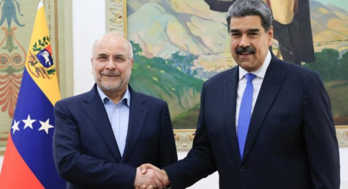 Nicolás Maduro se reunió con el presidente de la Asamblea consultiva de Irán
