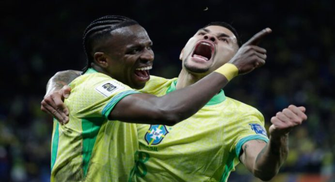 Vinicius Jr. selló el boleto de Brasil rumbo al Mundial