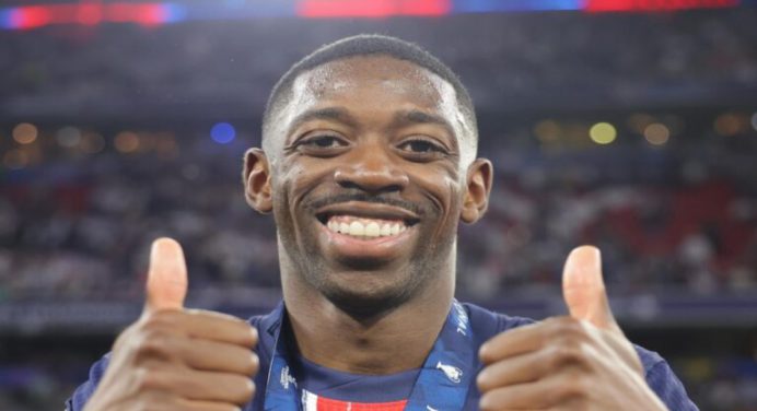 Dembélé fue nombrado como el Mejor jugador de la Champions League