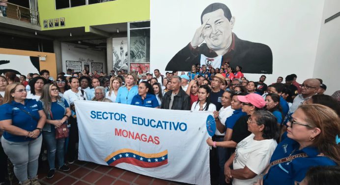 Sector educativo de Monagas manifestó apoyo contundente a los candidatos bolivarianos