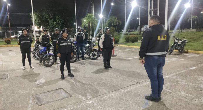 SIP Polimaturín desplegó operativo nocturno en varias parroquias de la localidad