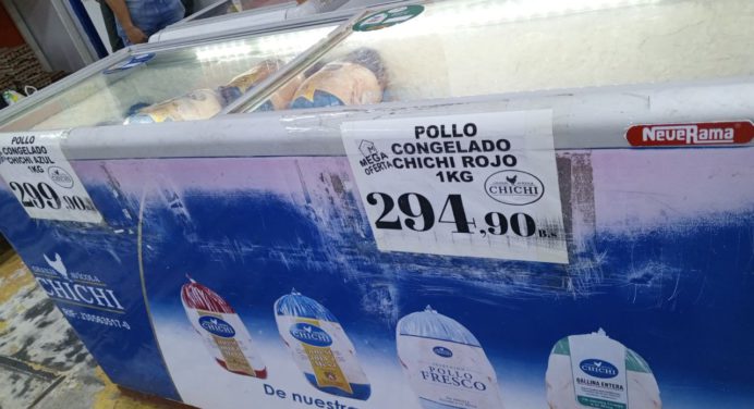 El pollo bajó esta semana entre Bs. 50 y 80
