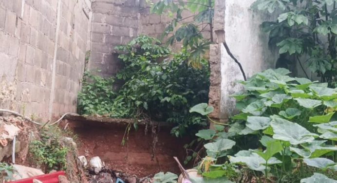 Al menos 6 viviendas se encuentran en riesgo por las lluvias en Maturín