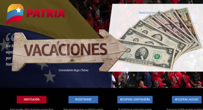 BONO especial de vacaciones en PATRIA: Recíbelo este es su monto