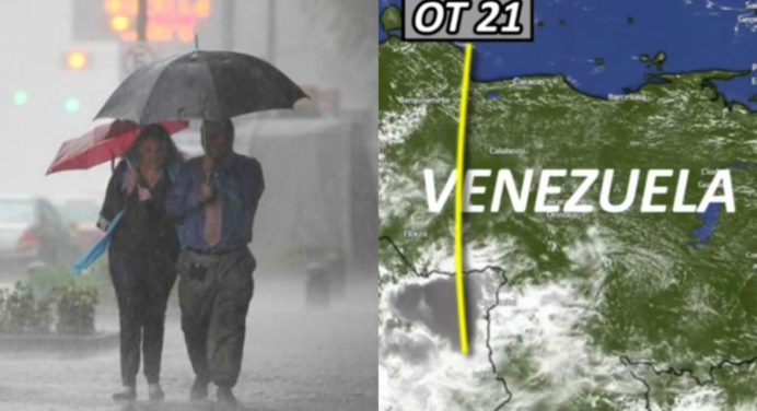 Así va el desplazamiento de la onda tropical N° 21 y la cercanía de la N° 22 al país