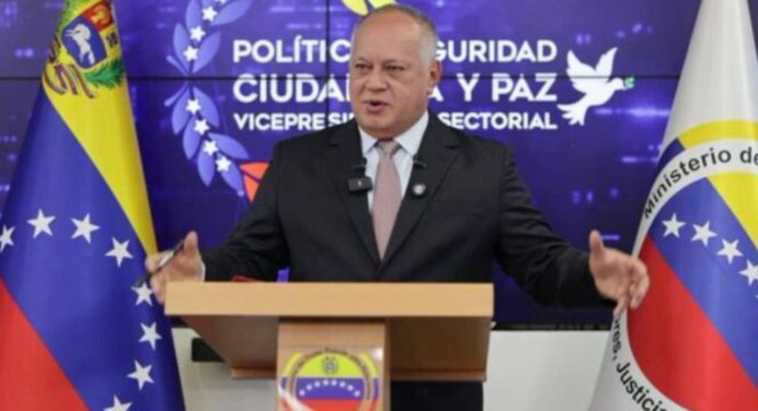 Cabello: Detenido el principal testaferro de planes desestabilizadores en el país