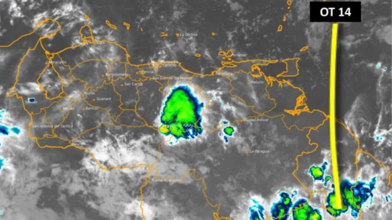 Desplazamiento de la onda tropical N° 14