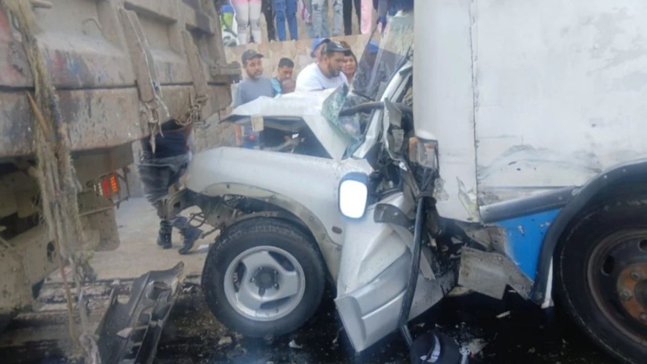 Saldo masivo de víctimas dejó choque de varios carros en La Dolorita