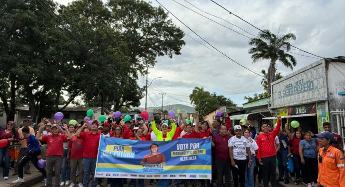 Piar se desbordó en el inicio de campaña en respaldo a Mariángelys Tillero