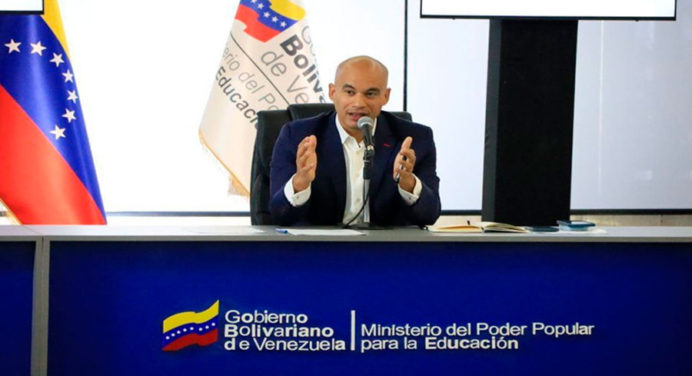 Ministro Héctor Rodríguez ratifica que el año escolar culmina el 18 de julio