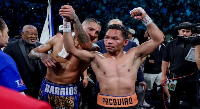 Manny Pacquiao volvió a brillar en el ring a sus 46 años