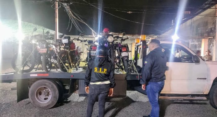 Retenidas 17 motocicletas en operativo realizado por Polimaturín y PNB
