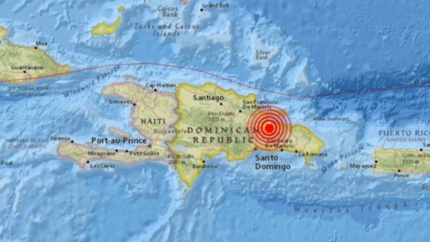 Reporte de un sismo en República Dominicana de 5,2 de magnitud 1 sismo en República Dominicana