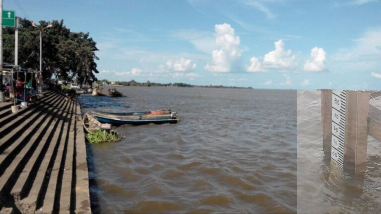 el nivel del río Orinoco