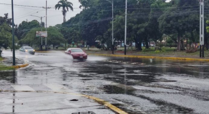 Chubascos y descargas eléctricas en estas regiones de Venezuela