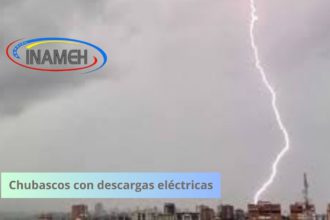Chubascos con descargas eléctricas