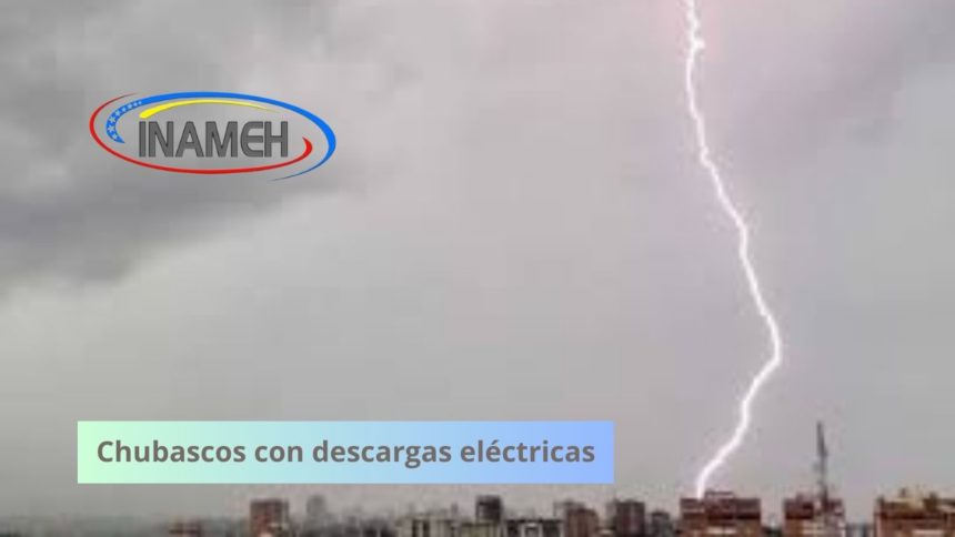 Chubascos con descargas eléctricas