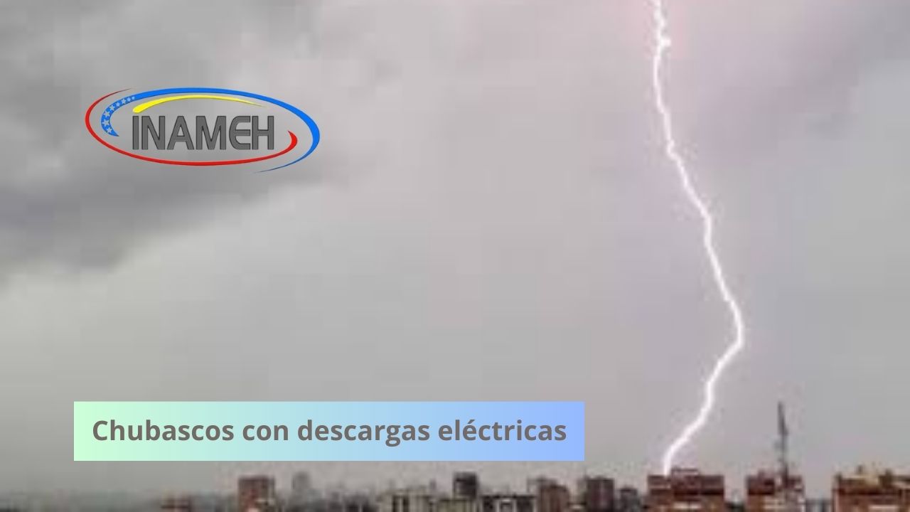Chubascos con descargas eléctricas