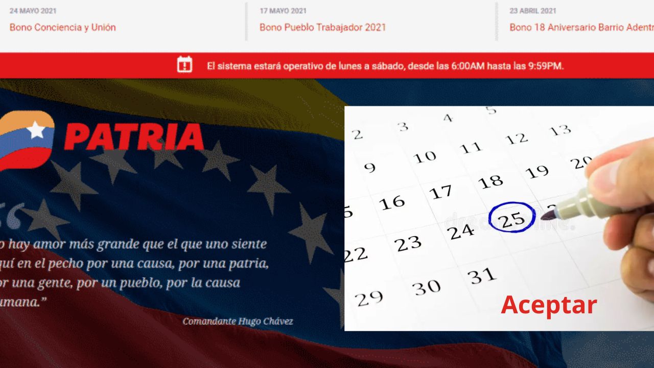 BONOS en cuenta PATRIA