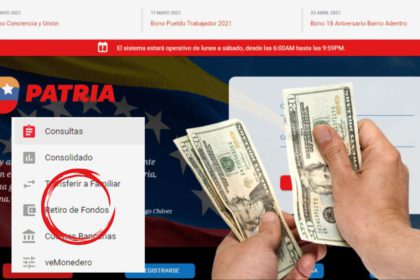 BONO en billetera Patria