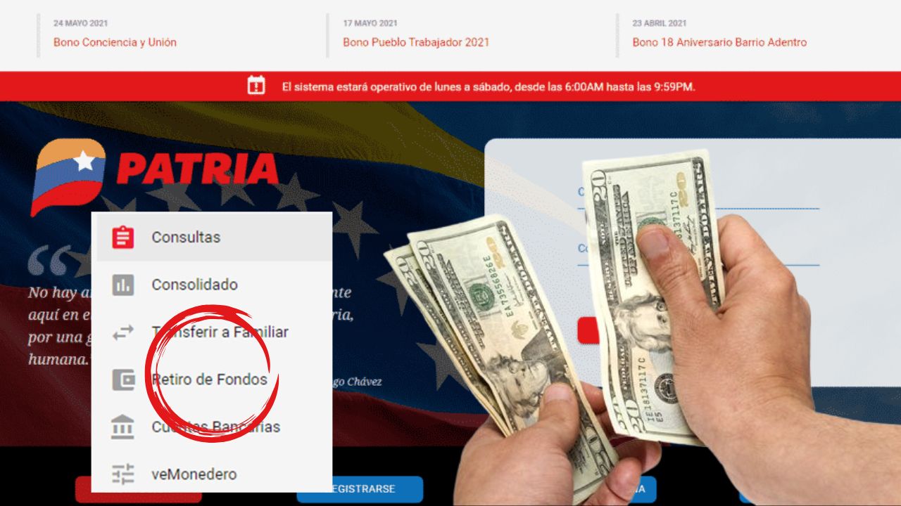 BONO en billetera Patria