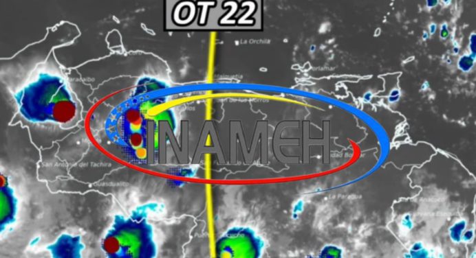 Onda tropical N° 22 recorre el centro del país generando lluvias en varias zonas