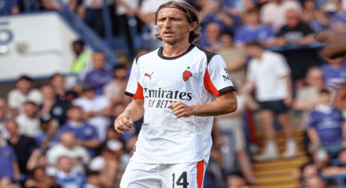 Luka Modric debutó con el Milan