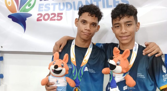Monagas brilla en los Juegos Estudiantiles 2025 con doble oro en lucha grecorromana