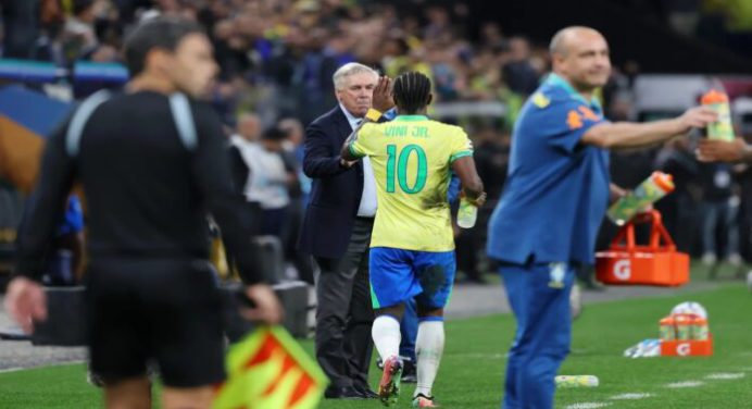 Ancelotti no llamará a Vinicius para la última fecha FIFA de cara al Mundial 2026
