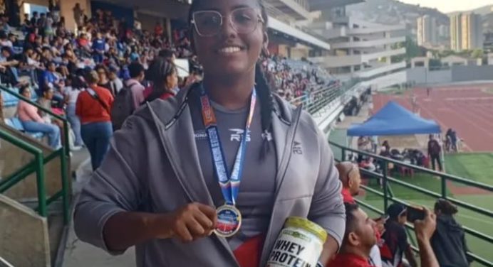 Monaguense Camila Lezama obtuvo plata en el Campeonato Nacional de Atletismo