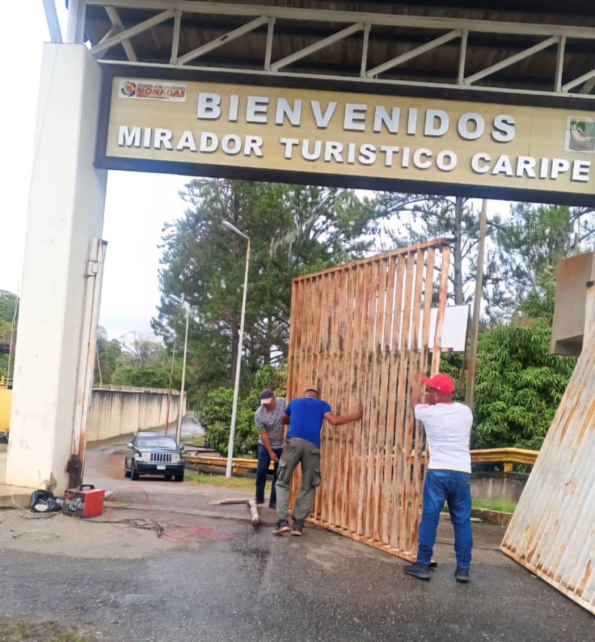 Avanzan los trabajos de rehabilitación del Mirador Turístico de Caripe 1 Caripe