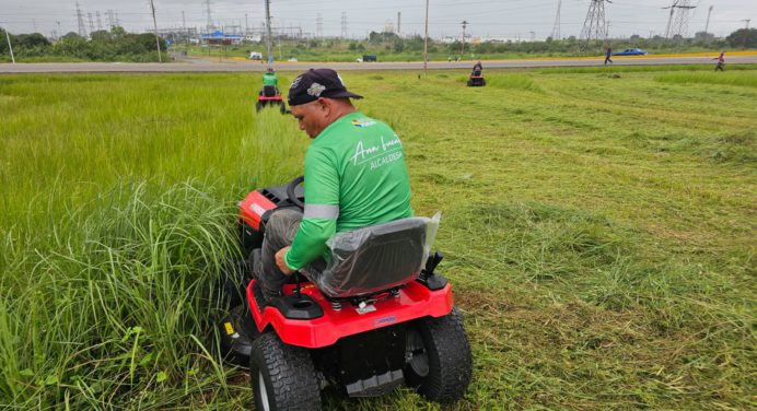 Alcaldía incorpora 4 toritos desmalezadores al Programa de Embellecimiento Maturín 2025