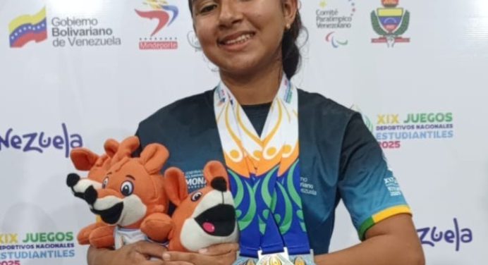 Patricia Márquez gana la primera dorada de Monagas en los Juegos Estudiantiles