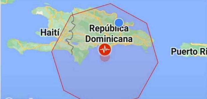 Reporte de un sismo en República Dominicana de 5,2 de magnitud 2 sismo en República Dominicana