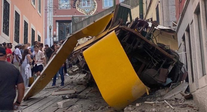 Accidente de un funicular turístico en Lisboa deja 15 muertos y 18 heridos