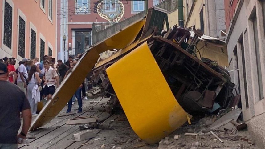 Accidente de un funicular turístico en Lisboa deja 15 muertos y 18 heridos 1 funicular turístico